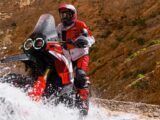Ducati DesertX Rally motor shot