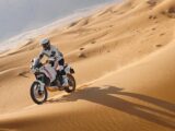 Ducati DesertX Rally motor shot header view