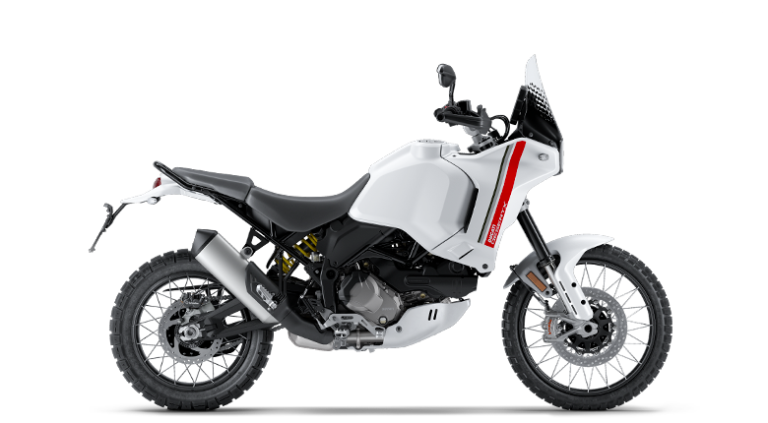 Ducati DesertX wit bij Moto Rotterdam