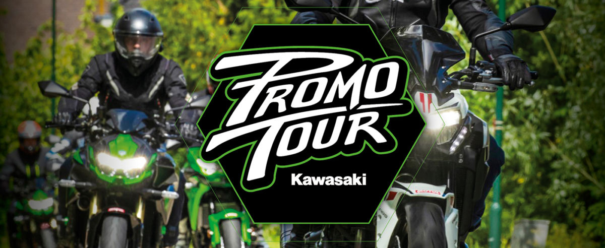 Kawasaki promo tour banner